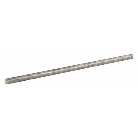 ALL AMERICA THREADED PRODUCTS Threaded Rod, 1/2"-20, Aluminum, Plain Finish 36634