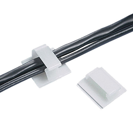 PANDUIT Wire Clip, 0.75" Bundle, White, PK200 BEC75-A-T