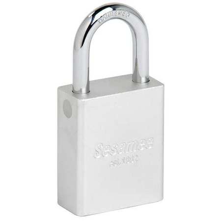 SESAMEE Alum Safety Lockout Padlock, KA, Silver 90111