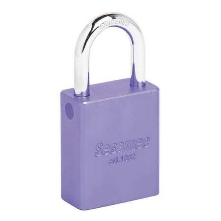 SESAMEE Alum Safety Lockout Padlock, KD, Purple 90219