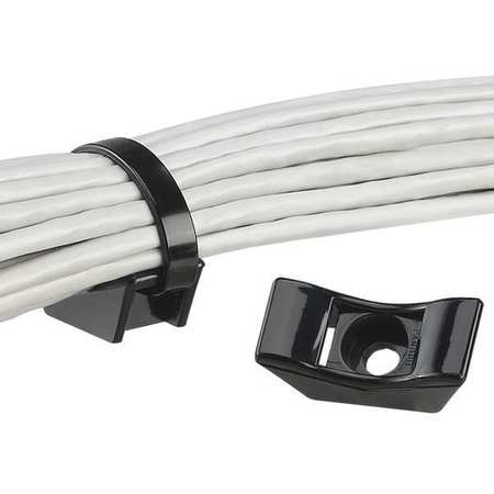 PANDUIT Cable Tie Mount, Screw Applied, PK25 TMEH-S10-Q0