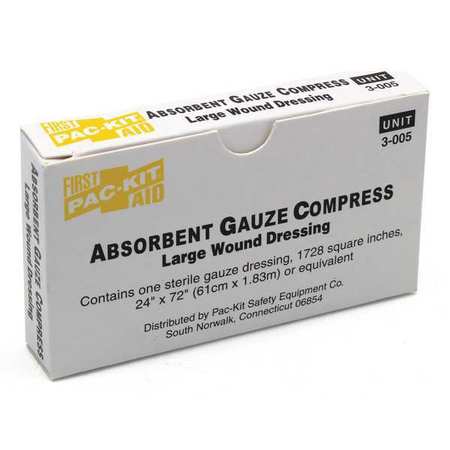 MEDI-FIRST Gauze Compress, 24"x72" 69601