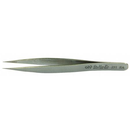 HAKKO/CHP Fine Point Tweezer, Seratted Tips, 120mm 231-SA