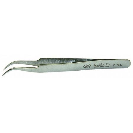 HAKKO/CHP Very Fine Point Tweezer, Bent Tips, 115mm 7-SA