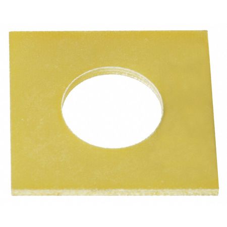 AMPG Square Washer, Fits Bolt Size 1 in Fiberglass, Plain Finish Z8350