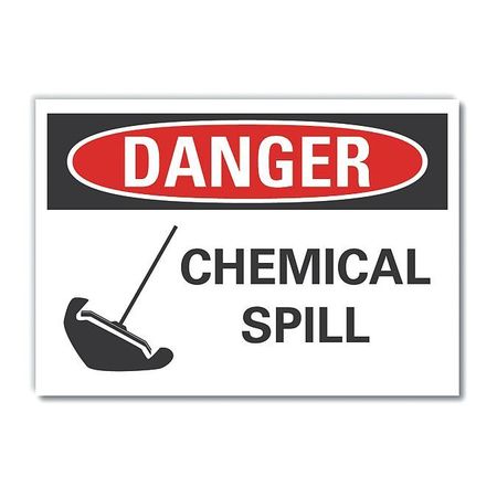 LYLE Chemicals Danger Label, 3 1/2 in H, 5 in W, Polyester, Horizontal, English, LCU4-0224-ND_5X3.5 LCU4-0224-ND_5X3.5