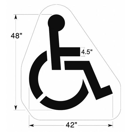 NEWSTRIPE Stencil, Large Handicap, 1/8" Thick 10000204