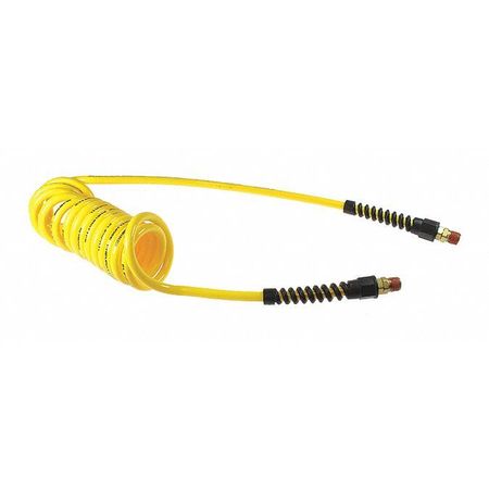 COILHOSE PNEUMATICS Flexcoil 3/8" ID x 50' 3/8" MPT Swivel Yellow CO PU38-50B-Y