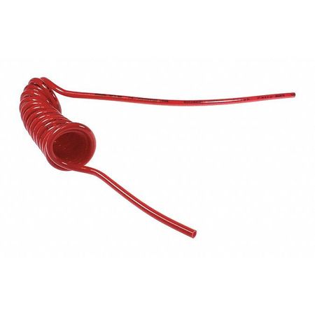 COILHOSE PNEUMATICS Flexcoil 0.467" ID x 15' No Fittings Red CO PU12-15W1-R