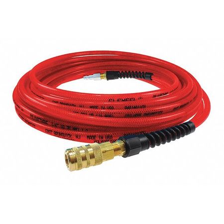 COILHOSE PNEUMATICS Flexeel Hose 3/8" ID x 50' Red CO PFE6050TRS15X