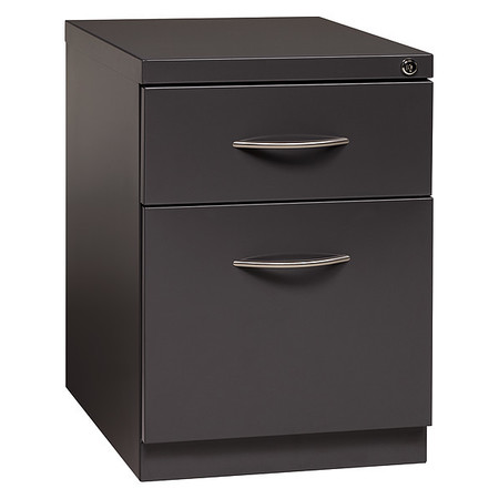 HIRSH 15" W 2 Drawer File Pedestal, Charcoal, Letter 21120