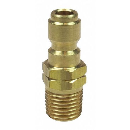 COILHOSE PNEUMATICS Straight Through Connector Brass 1/4" MPT CO 1101STB