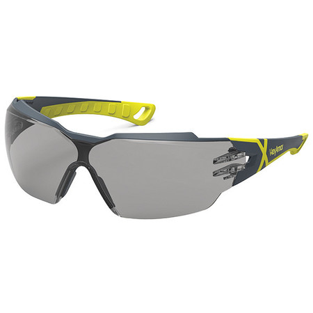 HEXARMOR Safety Glasses, Wraparound Gray Polycarbonate Lens, Anti-Fog, Scratch-Resistant 11-13003-02