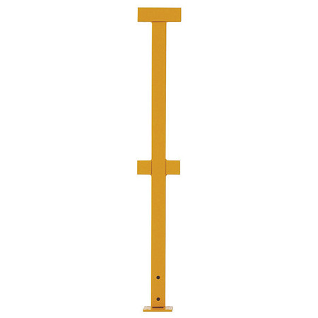 WIRECRAFTERS Handrail, 42" High, Run Post, Yellow HRRPC