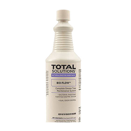 TOTAL SOLUTIONS Greaser Trap Maintainer, 1 Qt Trigger Spray Bottle, Liquid, Hazy Green, 12 PK 5435003