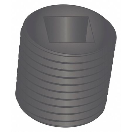 G.L. HUYETT Pipe Plug, 1/4", Square Socket, Low Carbon PP-0250D31-LCPL