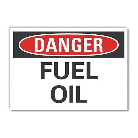 Lyle Fuel Material Danger Reflective Label, 3 1/2 in H, 5 in W, English, LCU4-0317-RD_5X3.5 LCU4-0317-RD_5X3.5