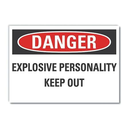 LYLE Decal Danger Explosive, 5"x3-1/2", LCU4-0507-ND_5X3.5 LCU4-0507-ND_5X3.5