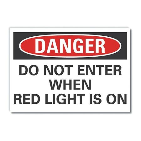 LYLE Decal Danger Do Not Enter, 5"x3-1/2", Header Legend Color: White LCU4-0527-ND_5X3.5