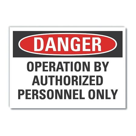 LYLE Decal Danger Operation By, 5"x3-1/2" LCU4-0566-ND_5X3.5