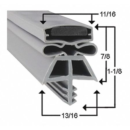 Kolpak Refgn Door Gasket, 28-5/8"x78.25" 535152565