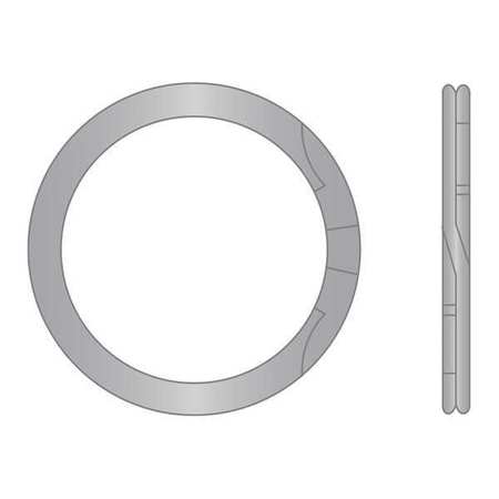 G.L. HUYETT Internal Retaining Ring, 18-8 Stainless Steel, Plain Finish, 1.250 in Bore Dia. RRT-125-S02