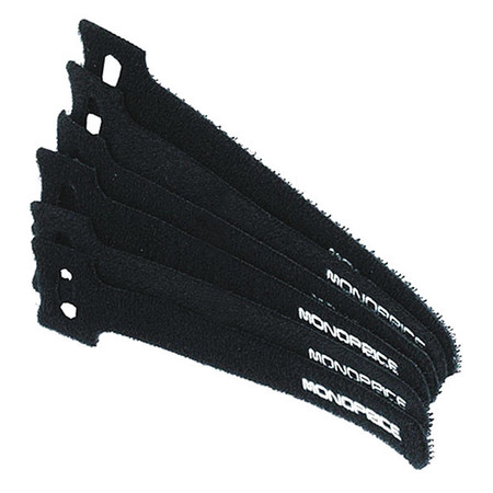 MONOPRICE Cable Ties, 6", 50Pcs/Pack, Black 6457