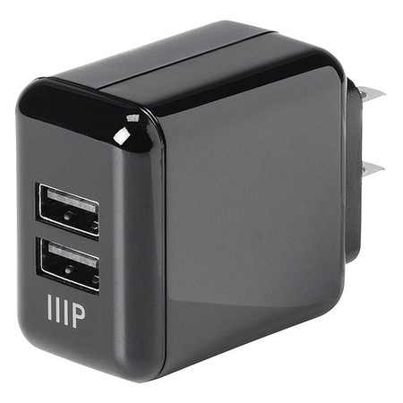 Monoprice Usb Wall Charger 4.2A 2Port, Black 15518