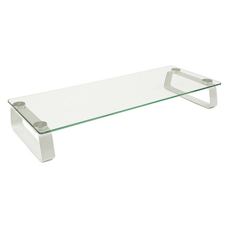 MOUNT-IT Glass Monitor Desk Stand, 22IN X 8.3IN MI-7262