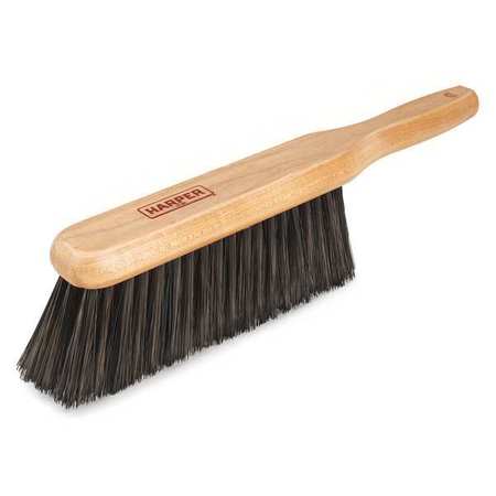 Harper Synthetic Fiber Counter Brush, Dual, Synthetic, Wood, 14", Wood 471
