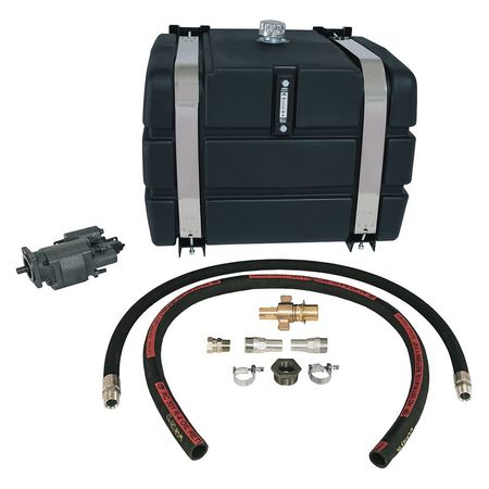 BUYERS PRODUCTS 50 Gallon Side-Mount Reservoir/Direct Mount Pump Wetline Kit CW With Poly Tank SMWLK50PDMCW
