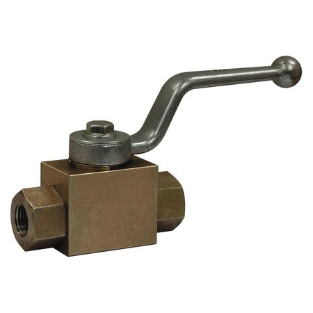 BUYERS PRODUCTS 1/2 Inch NPTF 2-Port High Pressure Ball Valve HBVS050