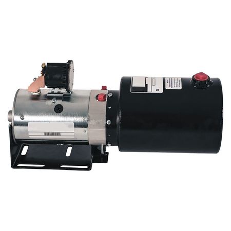 BUYERS PRODUCTS No Valve DC Powered Unit-Externally Adjustable Relief Horizontal 1.00 Gallon PU304