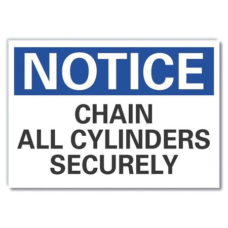 LYLE Cylinder Handling Notice Reflective Label, 5 in H, 7 in W, English, LCU5-0138-RD_7X5 LCU5-0138-RD_7X5