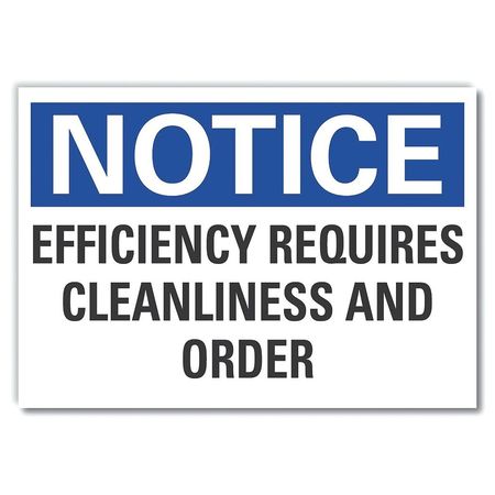 LYLE Notice Sign, 10 in H, 14 in W, Non-PVC Polymer, English, LCU5-0198-ED_14x10 LCU5-0198-ED_14x10