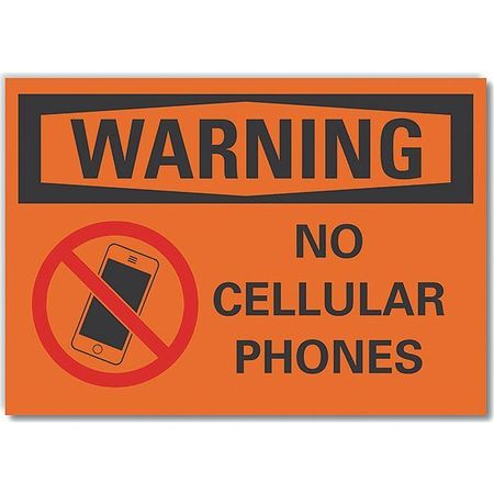 LYLE Decal, Warning No Cellular Phones, 7 x 5" LCU6-0044-ND_7X5