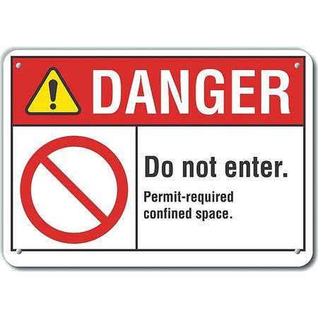 LYLE Alum Danger Do Not Enter, 10"x7", LCU4-0109-NA_10X7 LCU4-0109-NA_10X7