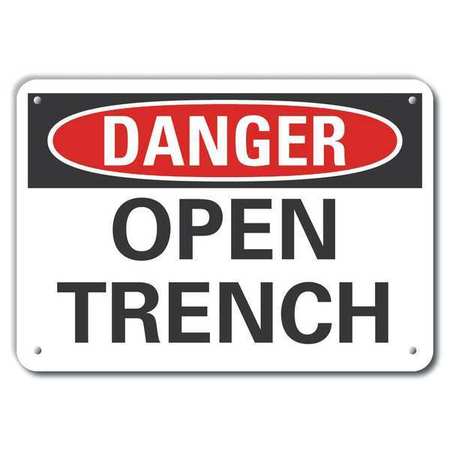 LYLE Alum Danger Open Trench, 10"x7", LCU4-0344-NA_10X7 LCU4-0344-NA_10X7