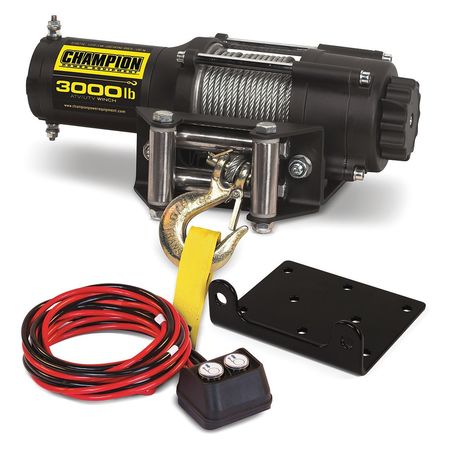 CHAMPION POWER EQUIPMENT Utility Winch Kit, 12V, 3000 lb 13004