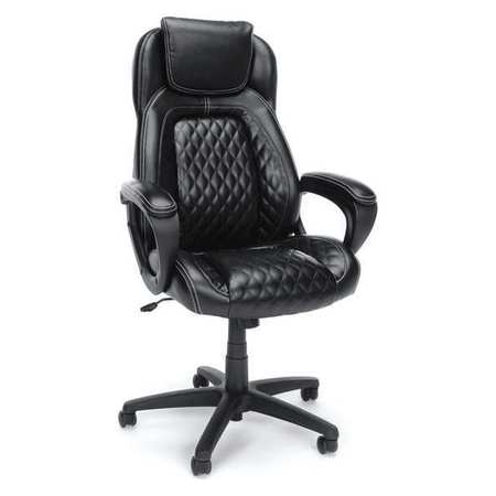 Ofm Office Chair, 29" L 59-1/2" H, Padded, Leather Seat, Essentials Series ESS-6060