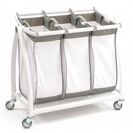 Seville Classics Tilt Laundry So, Premium, 3-Bag Heavy Duty WEB250