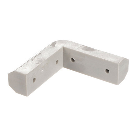 COMPONENT HARDWARE Gray PVC Corner Bumper Interface, Hole C65-5090
