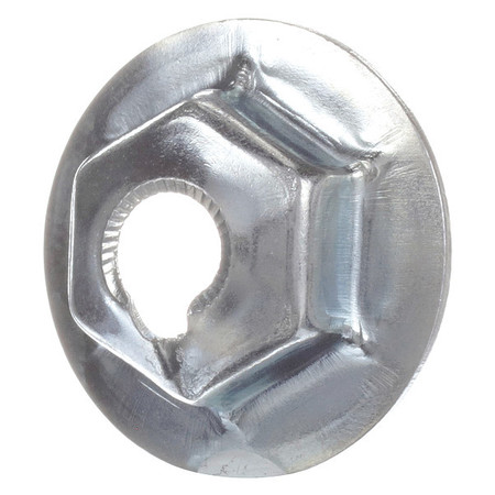 COMPONENT HARDWARE Plated Steel Open Top Combintion Locknut Q32-1024