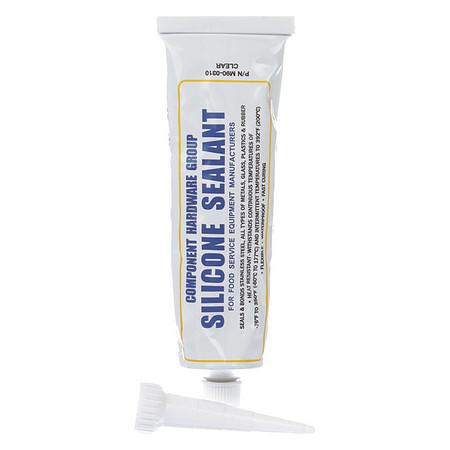 COMPONENT HARDWARE Clear Silicne Sealnt Squeeze Tub, 3.0 oz. M90-0310