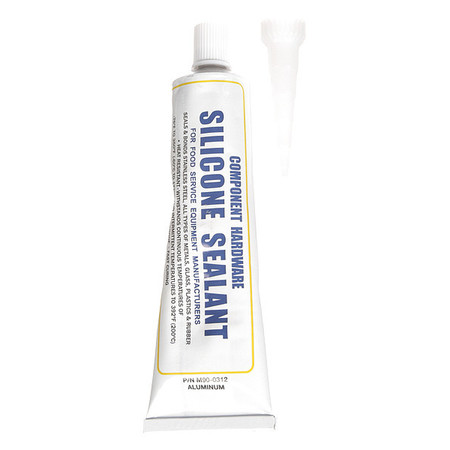 COMPONENT HARDWARE Alum Silicne Sealnt Squeeze Tube, 3.0 oz. M90-0312