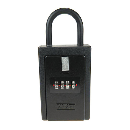 NU-SET Key/Card Lock Box, 4-Letter, Black 1002