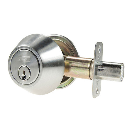 NU-SET Dbl Cylinder Deadbolt, Satin Chrome 750-26D