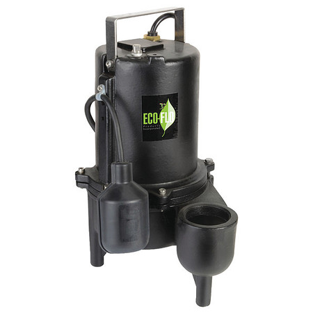 ECO-FLO Heavy Duty Cast Iron Sewage Pump 6/10 HP ESE60W