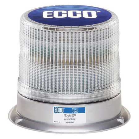 ECCO Led Beacon, 12-24Vdc, 11 Patterns, Clear 7960CC