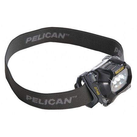 PELICAN Compact LED Headlamp, 66 lm, Black 2740C